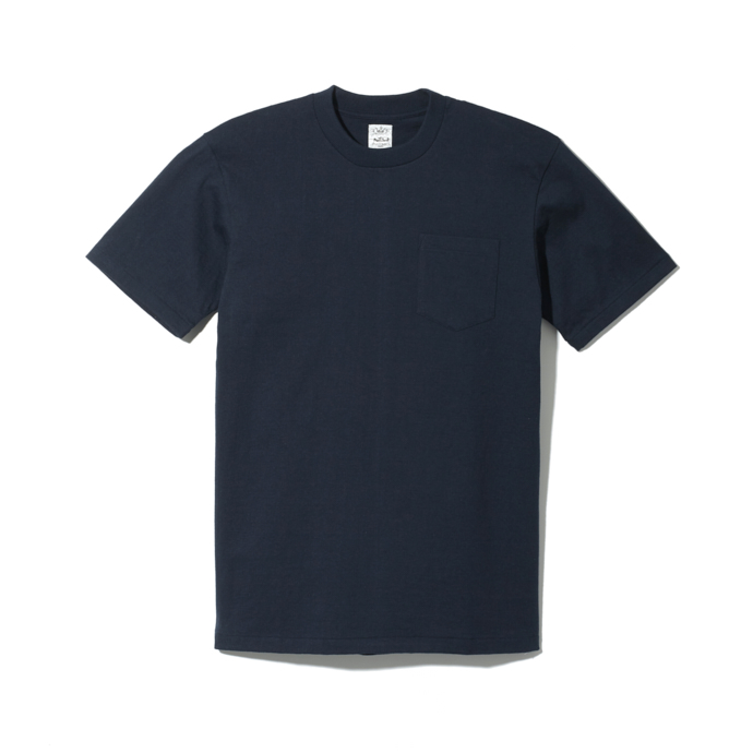 anatomica pocket tee navy blue