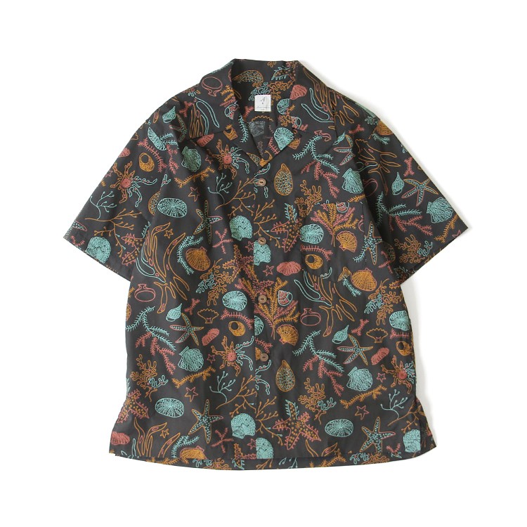 anatomica hawaiian shirt deep sea