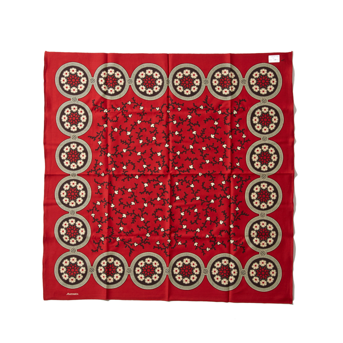 Anatomica satin scarf red