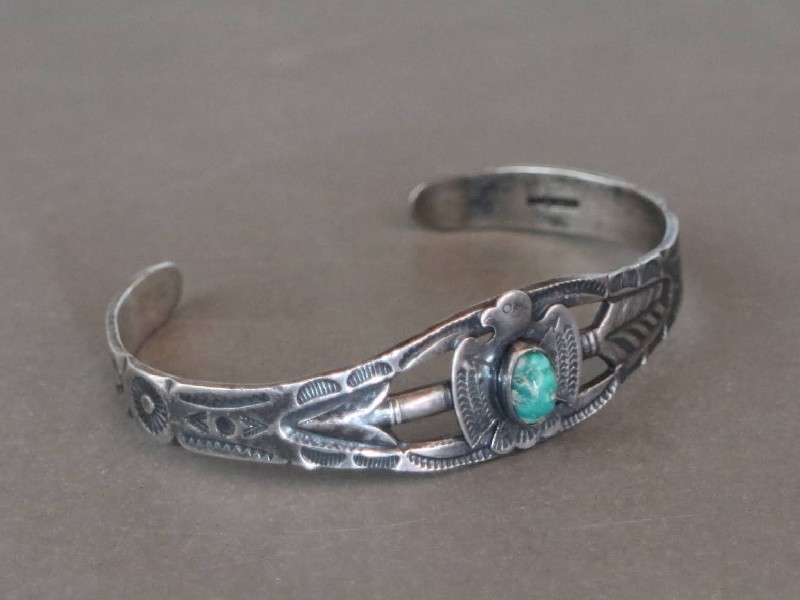 Vintage Indian Jewelry Thunderbird Bangle