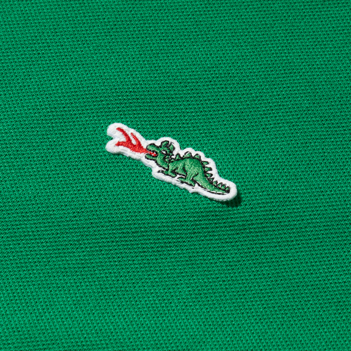 Mock Neck T-shirt Bragin Dragon Orange Green