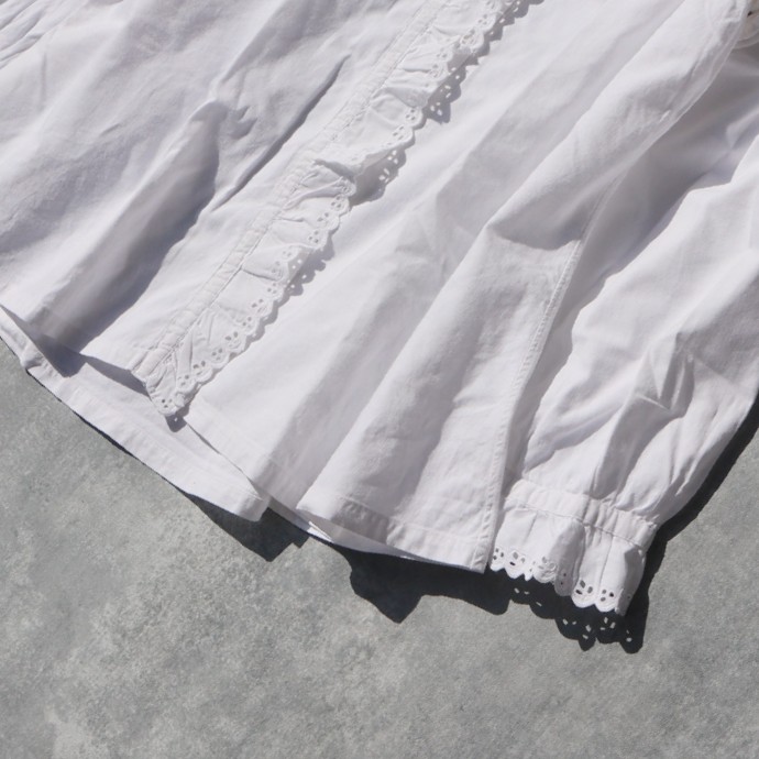 French white antique blouse