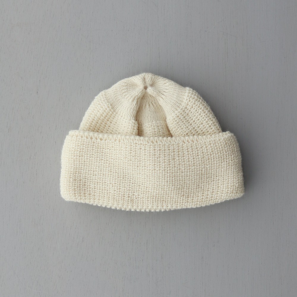 HEIMAT MECHANICS HATS (High Mart knit cap watch cap white made in Germany)