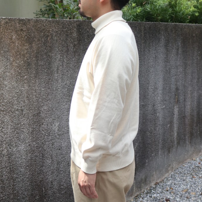 ANATOMICA SWEAT RAGLAN TURTLE NECK