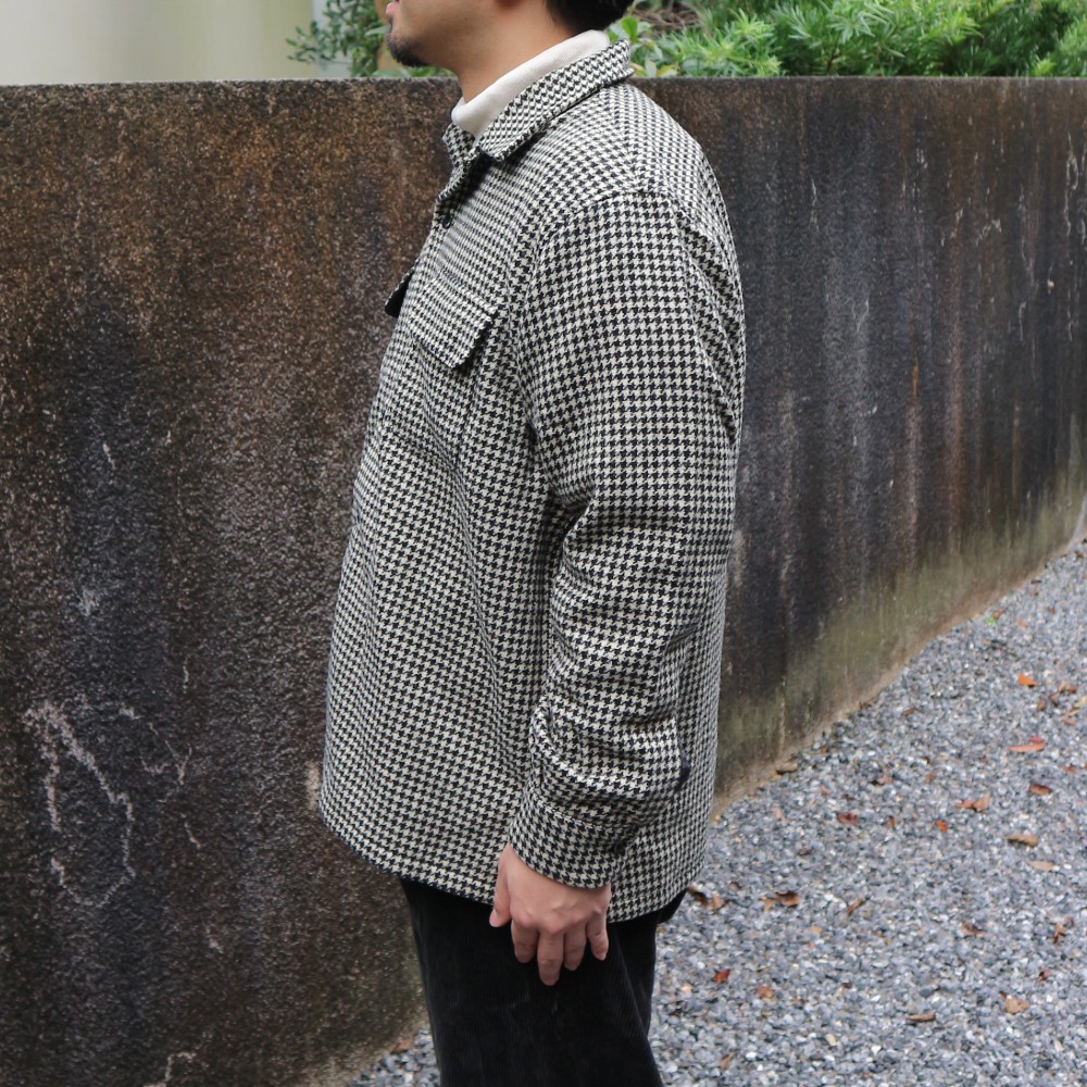 [BIGYANK] ROGER SHIRT HOUNDSTOOTH (big Yank Roger shirt wool shirt)