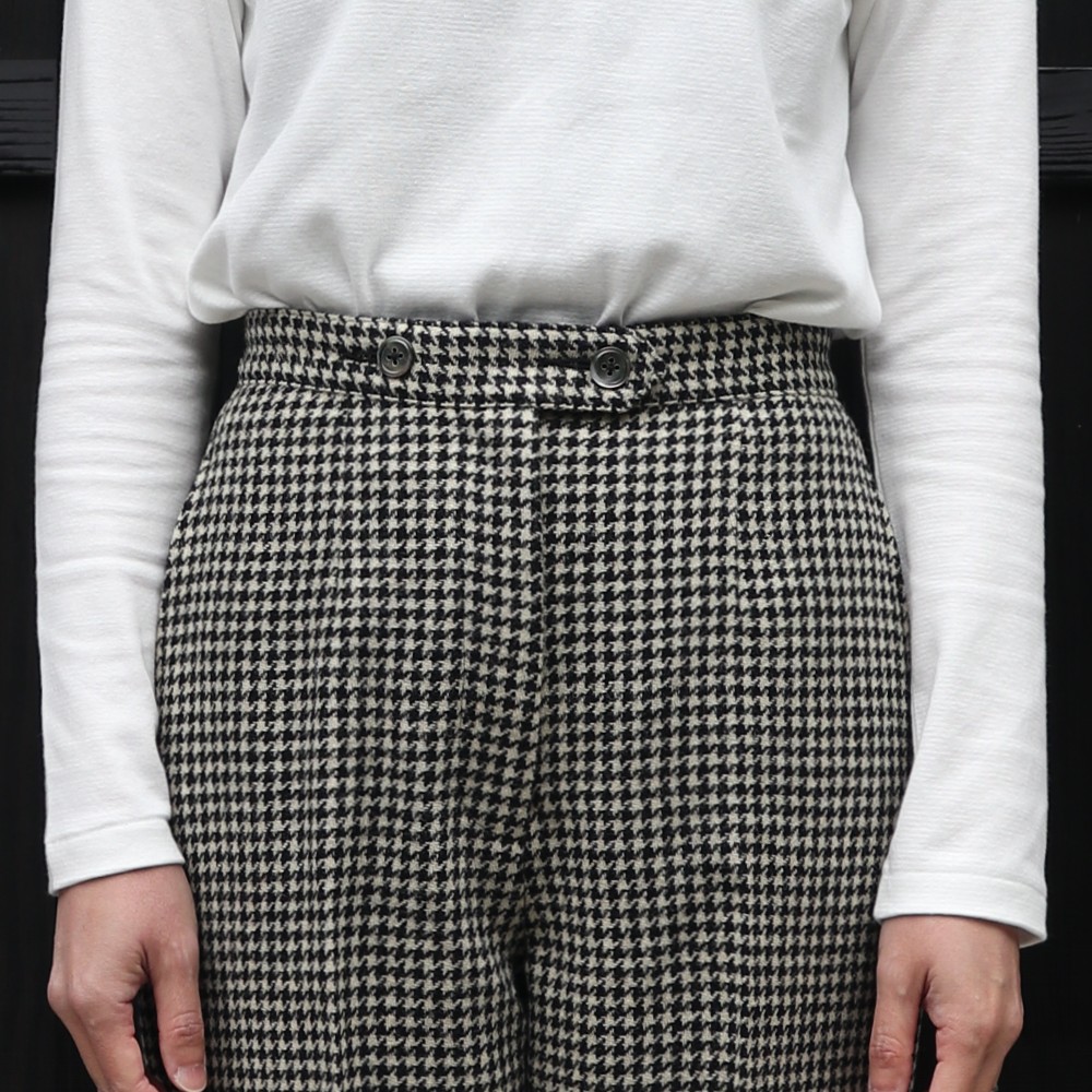 [ANATOMICA] HARVEY PANTS HOUNDSTOOTH