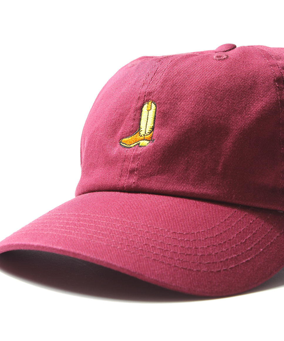 Rocky Mountain featherbed EMBROIDERED BOOT CAP (Rocky Mountain featherbed cap western boots embroidery burgundy