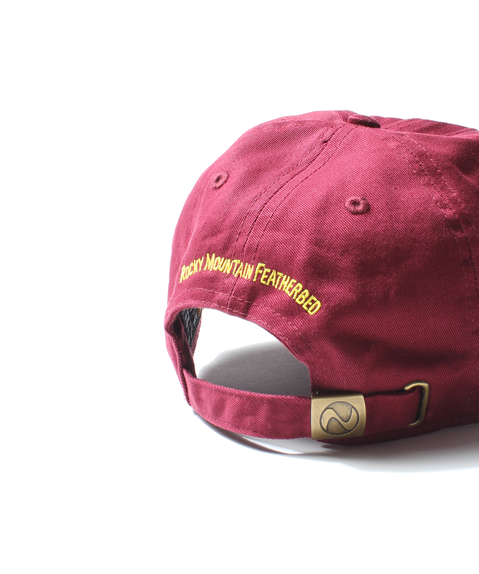 Rocky Mountain featherbed EMBROIDERED BOOT CAP (Rocky Mountain featherbed cap western boots embroidery burgundy)