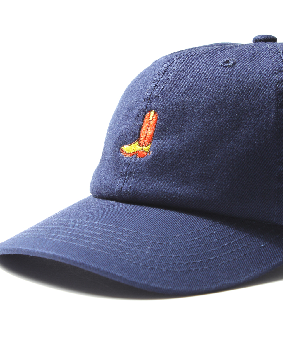 Rocky Mountain featherbed EMBROIDERED BOOT CAP (Rocky Mountain featherbed cap western boots embroidery navy)