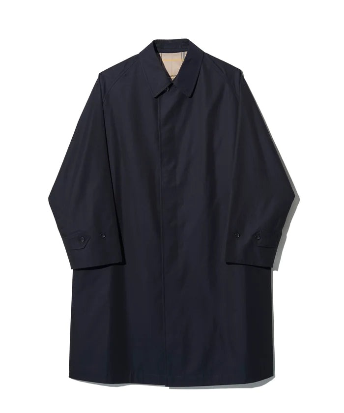 ANATOMICA Single Raglan 1 Raglan Coat Navy