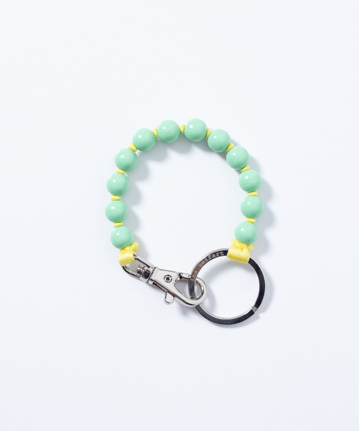 PERLEN_SHORT_KEYHOLDER_PASTELGREEN&BUTTER-2