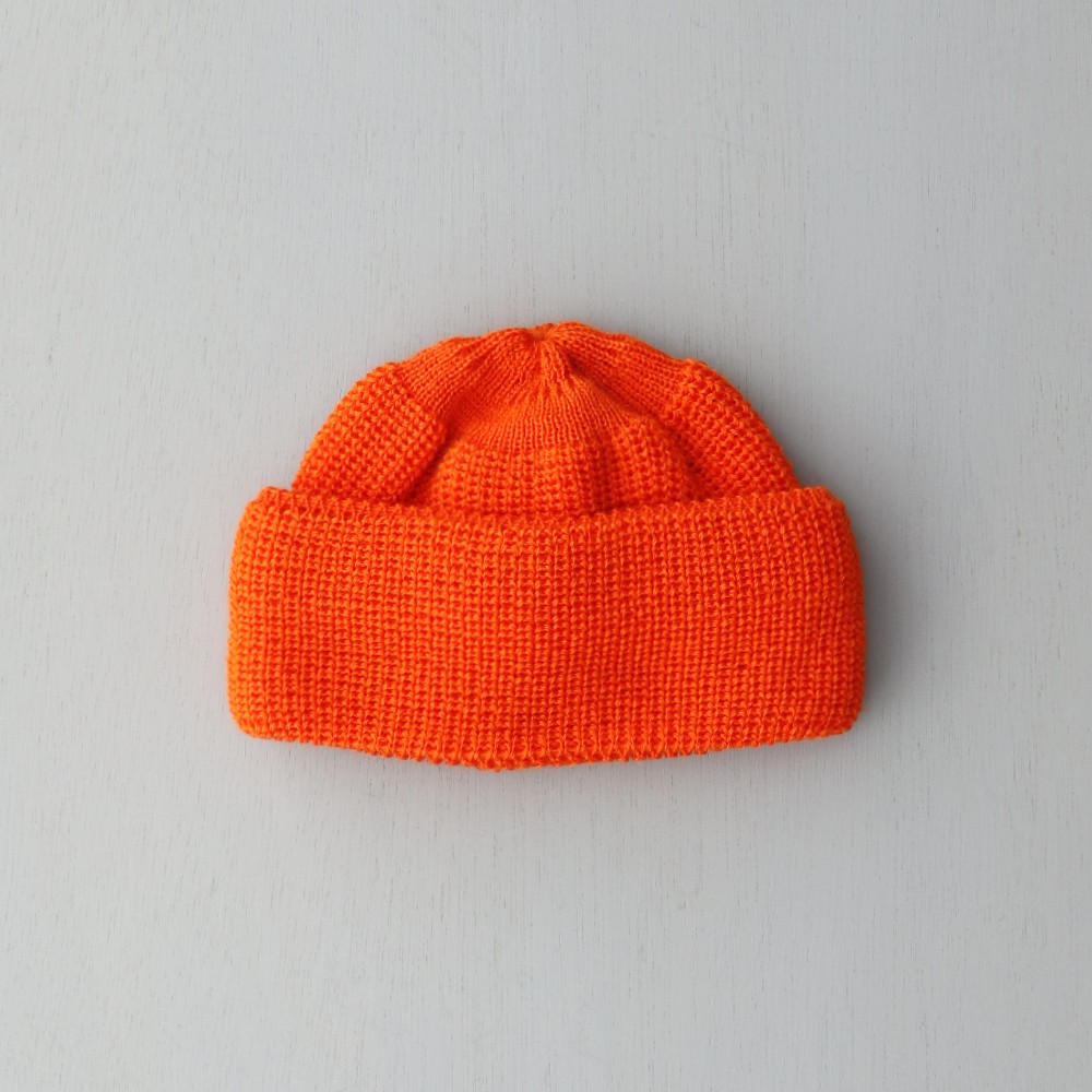 HEIMAT MECHANICS HATS （ハイマート ニットキャップ ウォッチキャップ オレンジ ドイツ製）