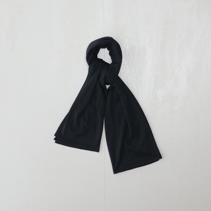 JOHN SMEDLEY A4416 SCARF（ジョンスメドレー A4416スカーフ ブラック）