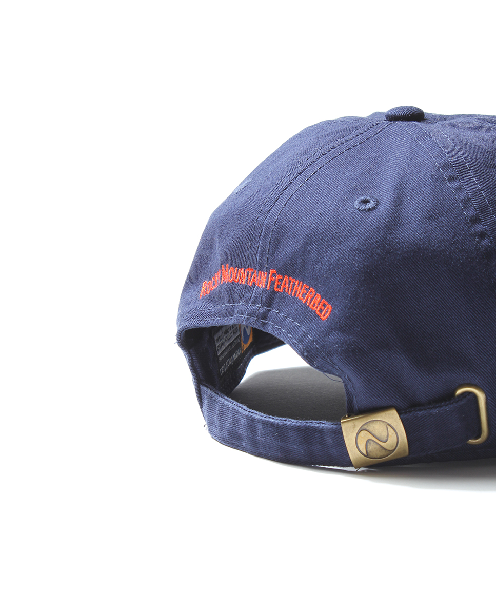 Rocky Mountain featherbed EMBROIDERED BOOT CAP（ロッキーマウンテンフェザーベッド キャップ ウエスタンブーツ刺繍 ネイビー）