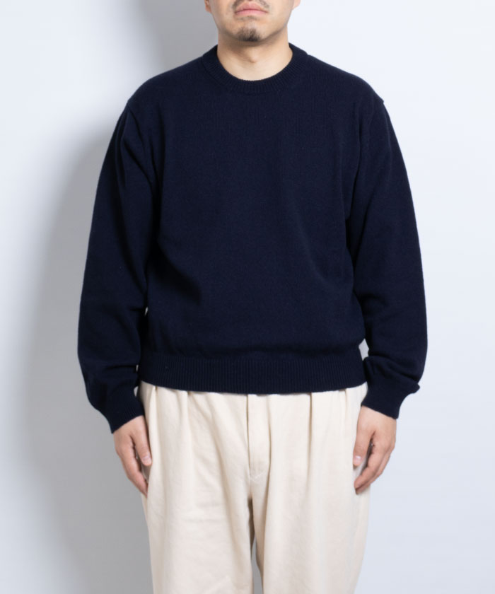 インテリム 2024AW ニット セーター ヤク モヘア ネイビー