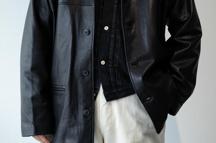 HERILL / ISLANDDENIM XX JACKET - BLACKVINTAGEWORN。
