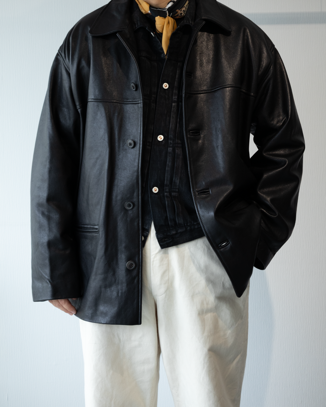 HERILL / ISLANDDENIM XX JACKET - BLACKVINTAGEWORN。