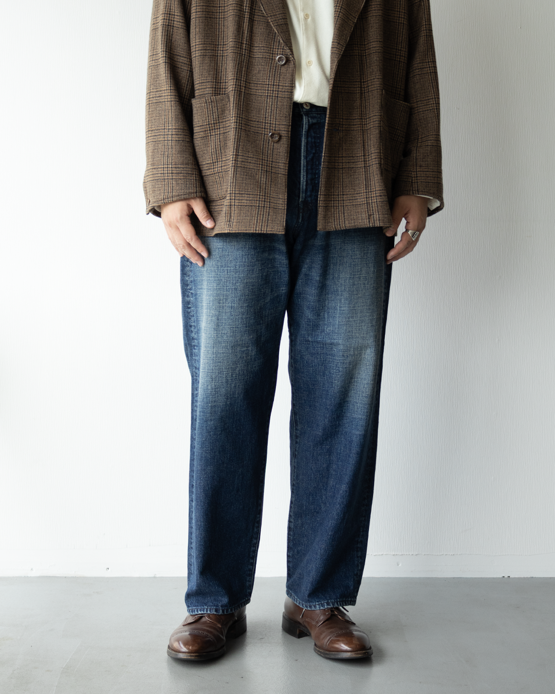 HERILL / DENIM LOOSE PANTS  VINTAGEWORN。