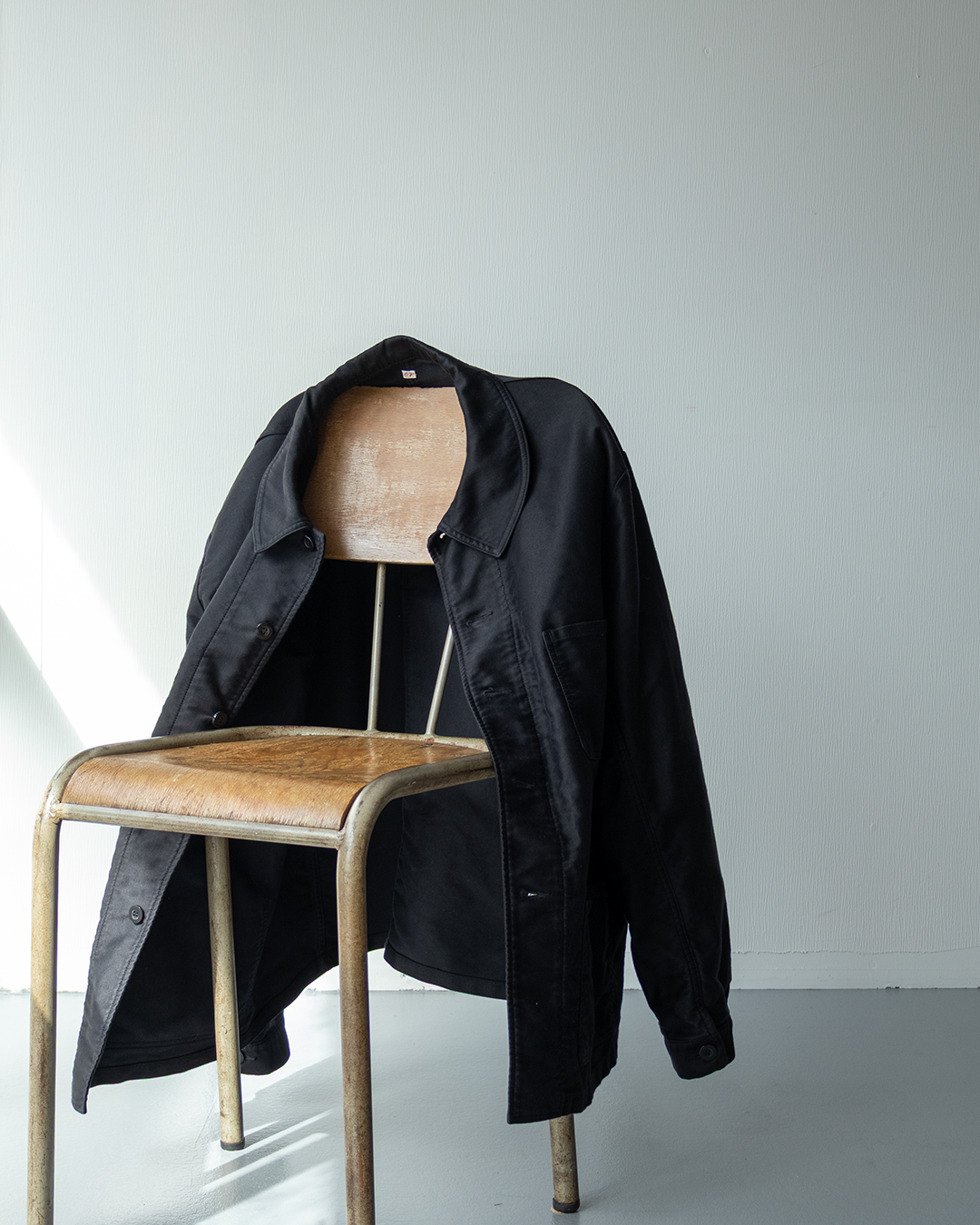 2026AW OUTIL / VESTE DRAP, BLACK。