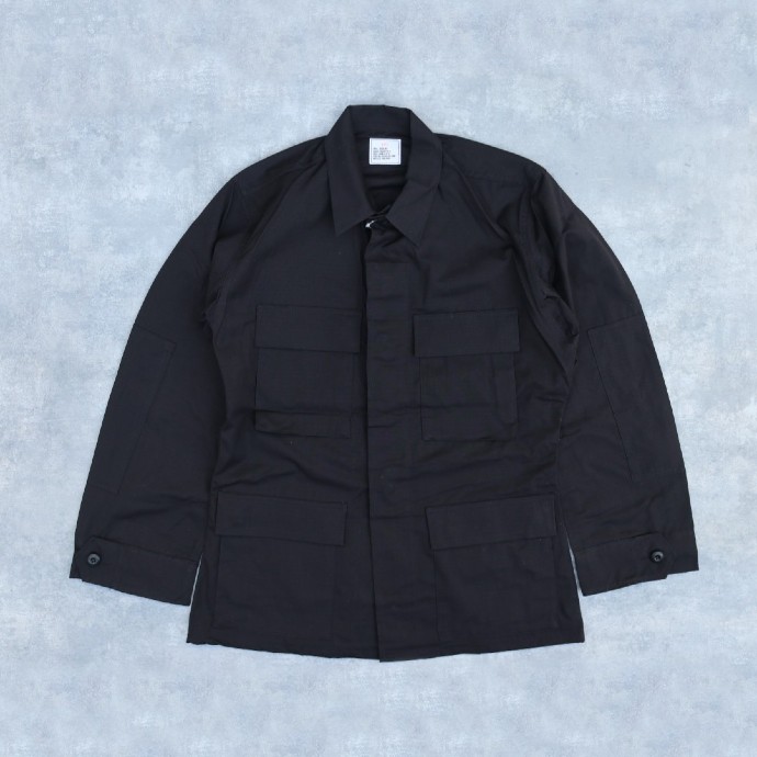 US ARMY RIPSTOP BDU JACKET BLACK DEADSTOCK(미군 립스톱 BDU 재킷 블랙 데드스톡)