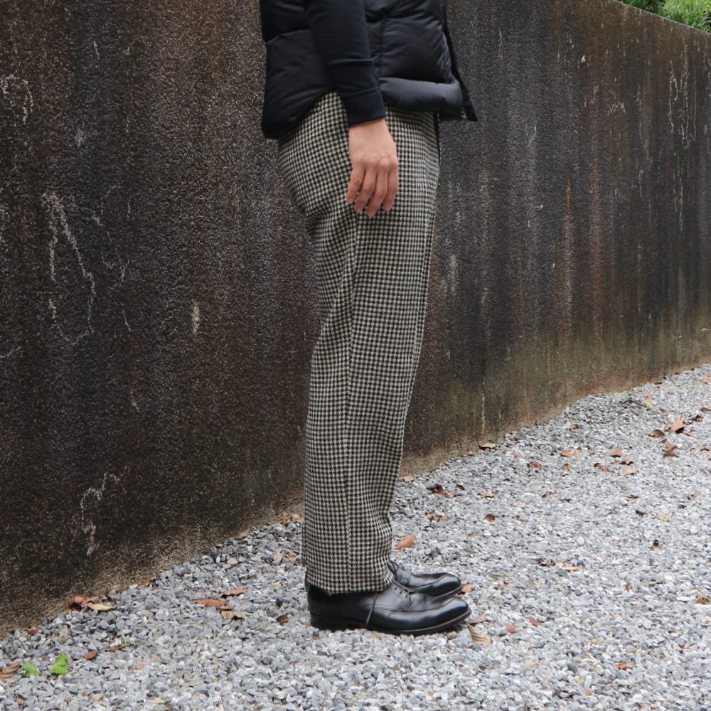 【ANATOMICA】TRIM STEM PANTS HOUNDSTOOTH(아나토미카 트림 스템 팬츠 울 팬츠)