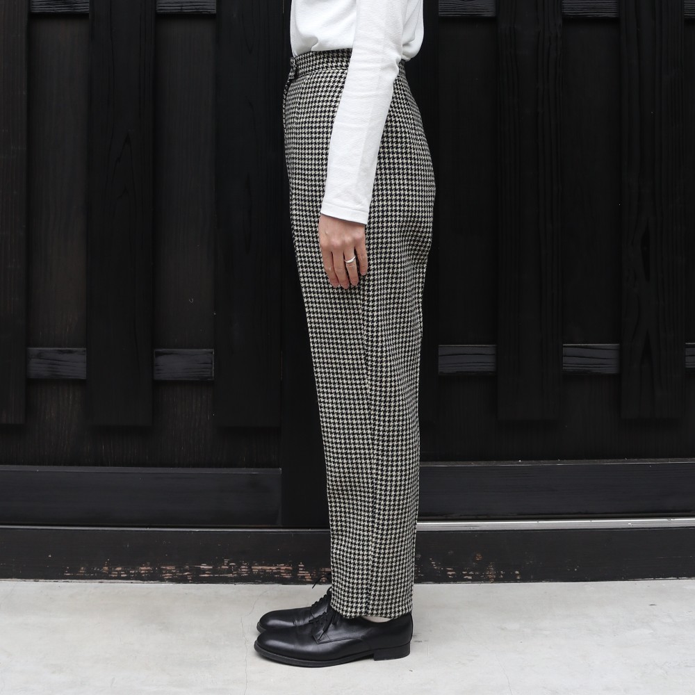 【ANATOMICA】HARVEY PANTS HOUNDSTOOTH(아나토미카 허비 팬츠 레이디스 울 팬츠)