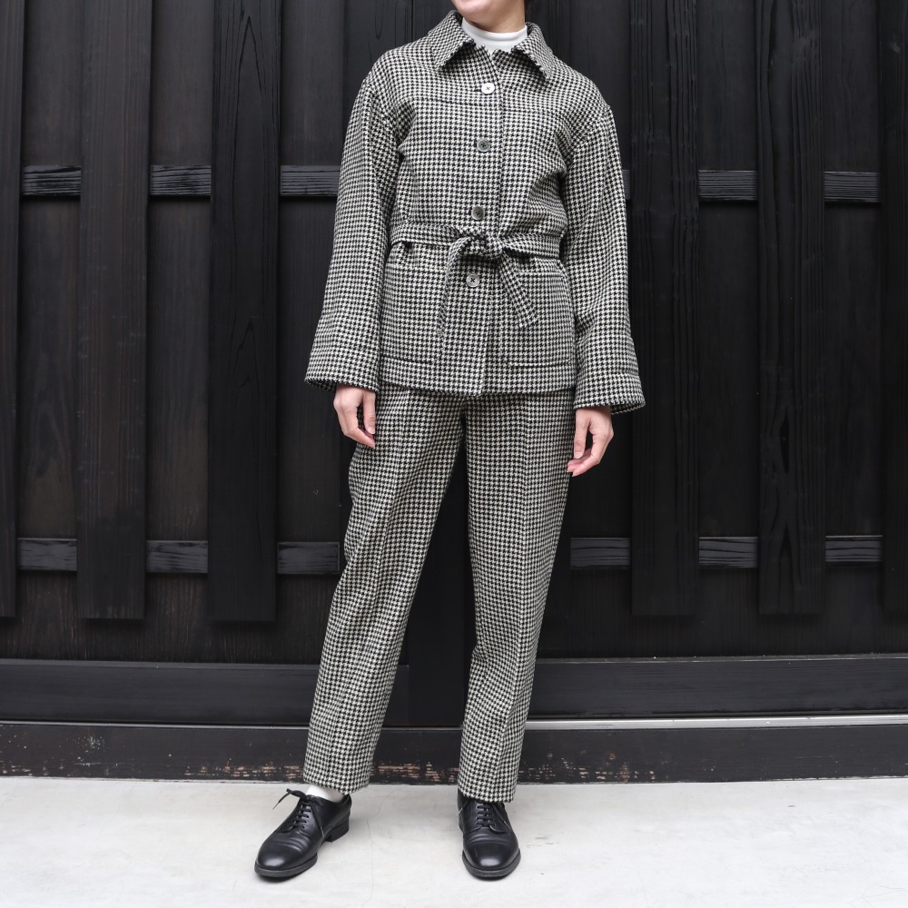 [ANATOMICA] HARVEY PANTS HOUNDSTOOTH