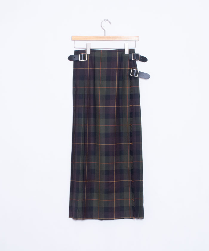 O'Neill of Dublin Quilt กระโปรงกระโปรงขนสัตว์ยาว
