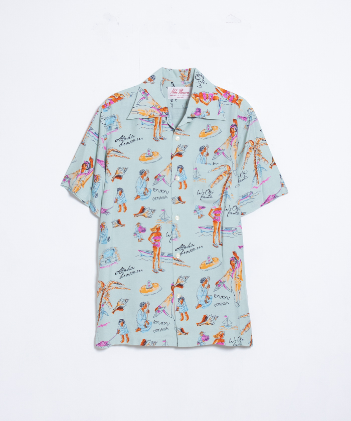 เสื้อเชิ้ตลายดอกอะโลฮ่า