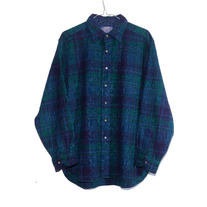 1970 年代 Pendleton Lodge 衬衫羊毛衬衫二手服装